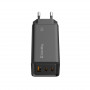 Мережевий зарядний пристрій ColorWay GaN3 Pro Power Delivery (2USB Type-C PDx3A;1USBx3A) Black (CW-CHS039PD-BK) (31048-03)