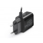 Мережевий зарядний пристрій REAL-EL CH-217 (2USB, 2.1A) Black + кабель Lightning (23168-03)