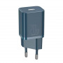 Мережевий зарядний пристрій Baseus Super Si Quick Charger 1C (1USB-C) 20W Blue (TZCCSUP-B03) + кабель Lightning (33629-03)