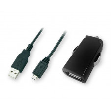 Автомобільний зарядний пристрій Global MSH-SC-031 (1USBx2.1A) Black (1283126445767) + кабель microUSB