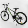 Велосипед Спортивный CORSO «Zoomer» 26" дюймов 24594 (1) рама алюминиевая, оборудование Shimano 21 скорость, собран на 75% (36771-04)