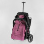 Візок прогулянковий дитячий "JOY" Comfort L-30201 колір ФІОЛЕТОВИЙ, рама сталь з алюмінієм, футкавер, підсклянник, телескопічна ручка