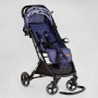 Візок прогулянковий дитячий "JOY" Comfort L-41203 колір СИНІЙ КОСМОС, рама сталь з алюмінієм, футкавер, підсклянник, телескопічна ручка