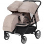 Коляска універсальна CARRELLO Connect CRL-5502/1 Cotton Beige для двійні,люлька-переноска /1/MOQ (37029-04)