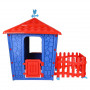 Игровой домик с оградой Pilsan Stone 06-443 СИНЕ-КРАСНЫЙ