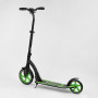 Самокат двухколесный Best Scooter 52266 (4) колеса PU - переднее 23 см, заднее - 20 см, 1 амортизатор, широкий руль, зажим руля, в коробке (36642-04)