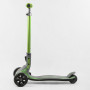 Самокат трехколесный Best Scooter G-32203 MAXI (4) складной алюминиевый руль, передние колеса PU 135х50мм. заднее 80х50мм, со светом, в коробке (36670-04)